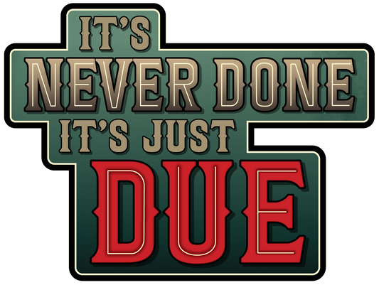 It's just due sticker